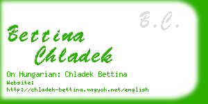 bettina chladek business card